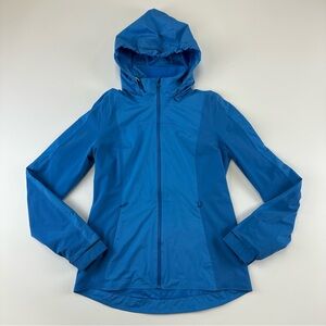 Lululemon Raindrop jacket Womens Size 8 Water Resistant Gorpcore Travel blue